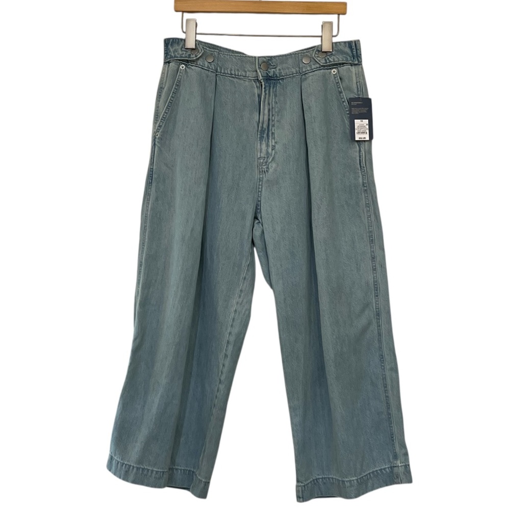 Universal Thread Light Wash Cropped Two-Way Trouser Jeans Size 10R NWT - Picture 5 of 15